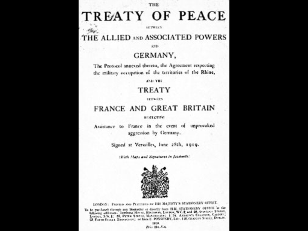 Treaty of Versailles- World War One. Source: Wikimedia Commons

World War One and The Rise of Hitler - Secrets Of Money Part 20
