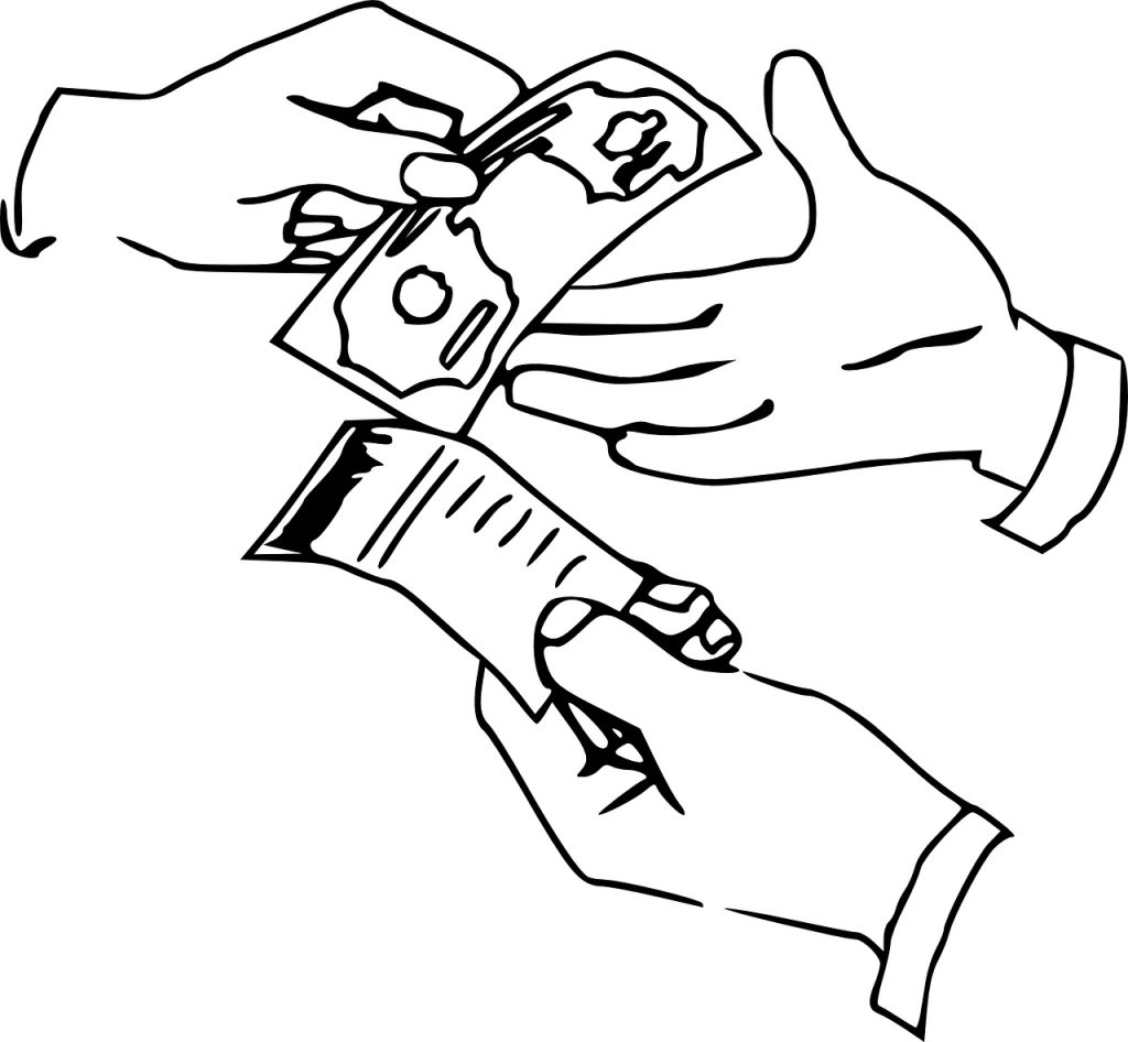 A cash transaction. Source: Needpix.com
Credit and Transactions – The Economic Machine Part 1