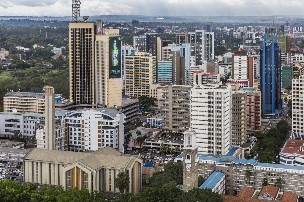 NinaraFollow
View to the West from Central Nairobi
Nairobi, Kenya, city centre. Holy Family Basilica. Taken from the Kenyatta International Convention Centre.
City centre Nairobi Nairobi, Kenya. Source: Flickr