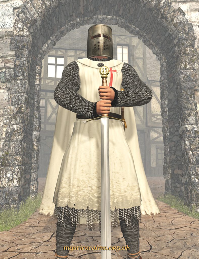 An artistic impression of a "Knight Templar". Source Wikimedia Commons: