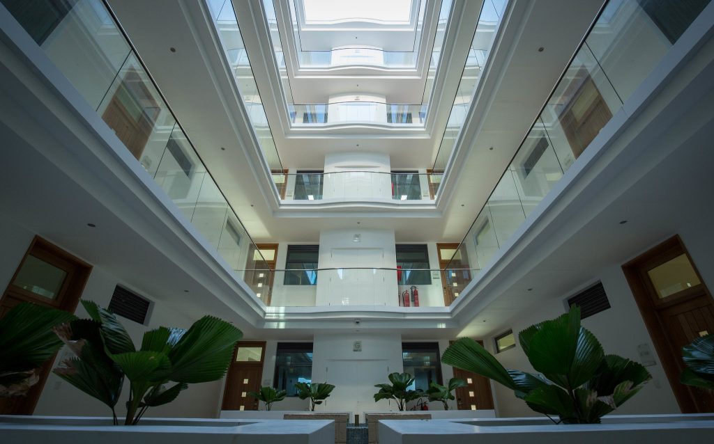 A photograph taken by Make It Kenya, shows a general view of the interior inside an apartment block of EnglishPoint Marina in Mombasa, 02 June 2015. The 4-acre ocean view EnglishPoint Marina represents an iconic landmark that overlooks the Mombasa skyline in a natural marina basin with a modern design and contemporary feel. The multi-million dollar marina resort features a 26-room hotel, conferencing facility, a roof-top restaurant, a casino, swimming pool, 96 serviced apartments – including 8 penthouses – seafront restaurant, gym and spa, as well as a boardwalk with retail outlets, water-sports centre and fully-serviced, 88-berth marina. MANDATORY CREDIT: MAKE IT KENYA PHOTO / STUART PRICE
a general view of the interior inside an apartment block of English Point Marina in Mombasa. Source: Flickr